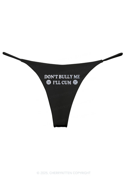 Glitter Dont Bully Me Y2K Bikini String Thong Cherrykitten