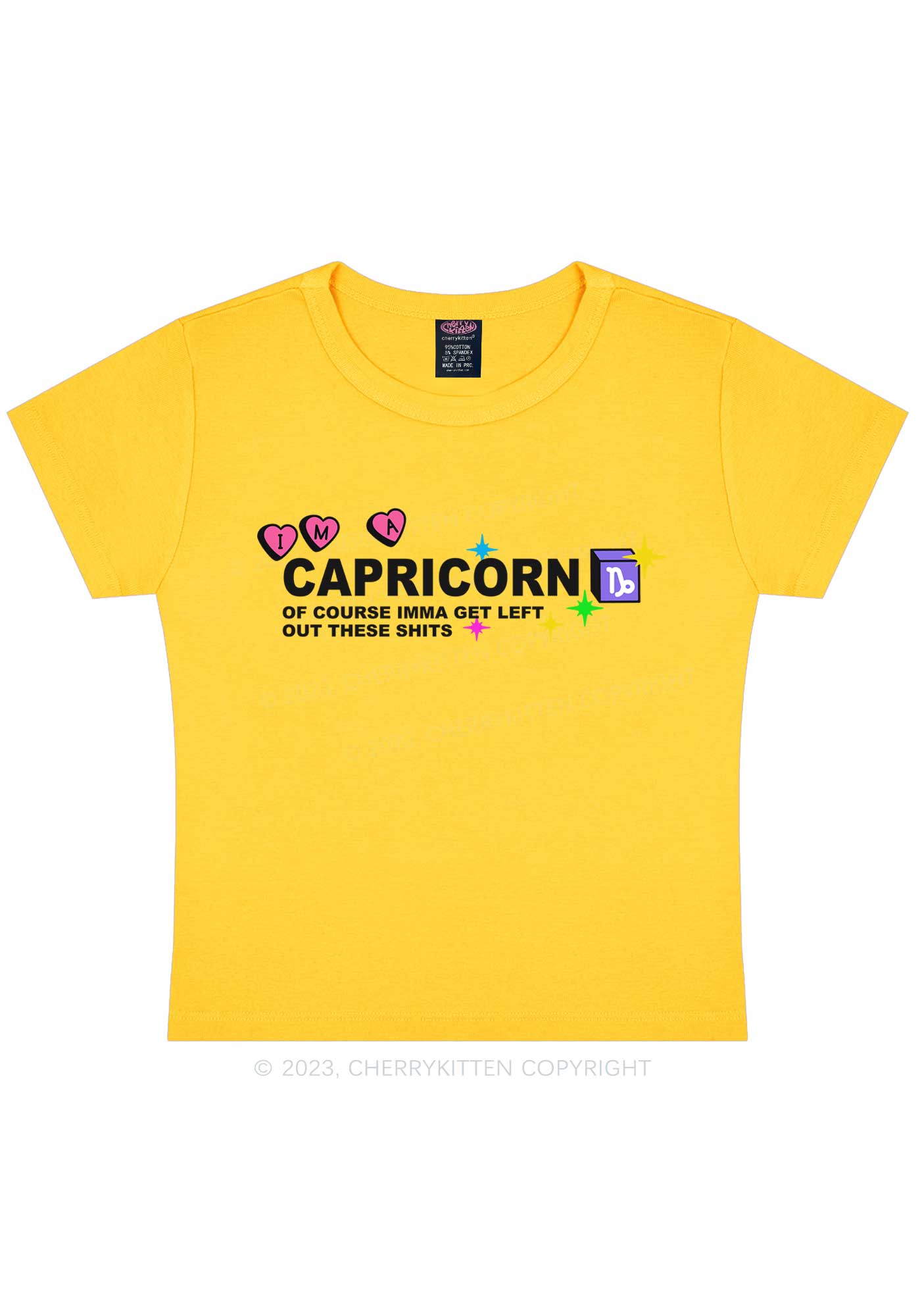 I'm A Capricorn Y2K Baby Tee Cherrykitten
