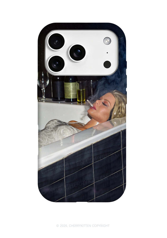 Smoking Woman Y2K Phone Case Cherrykitten