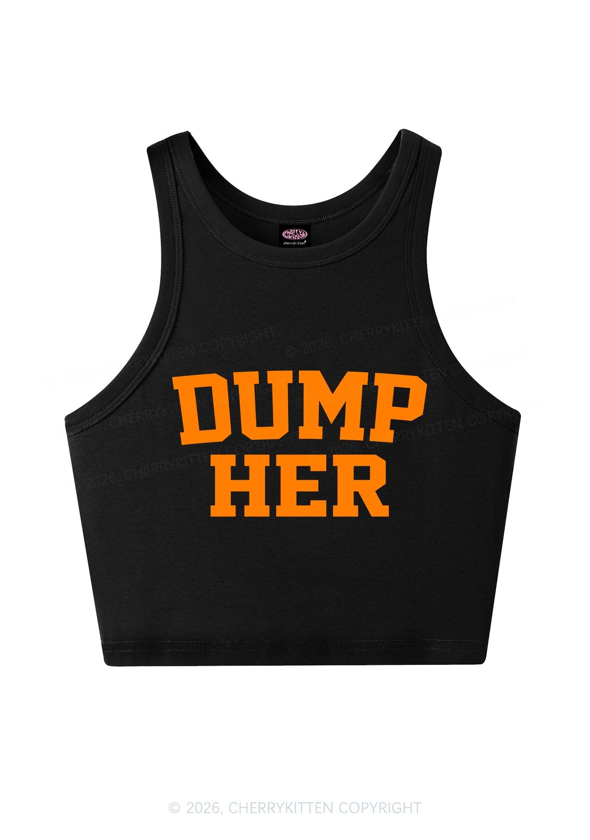 Dump Her Y2K Crop Tank Top Cherrykitten