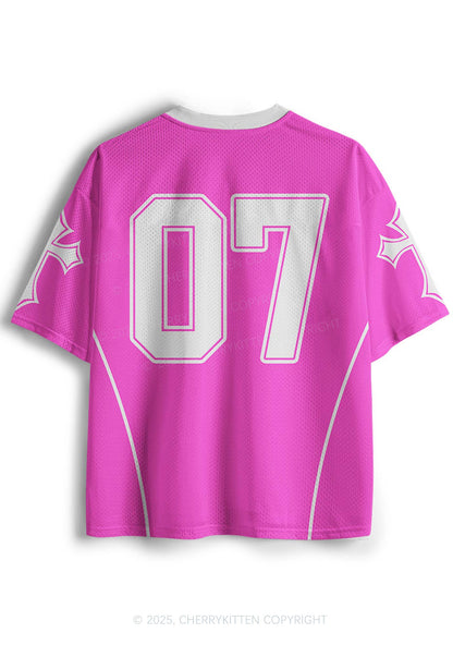 Custom Pink Cxxt Y2K Mesh Jersey Shirts Cherrykitten