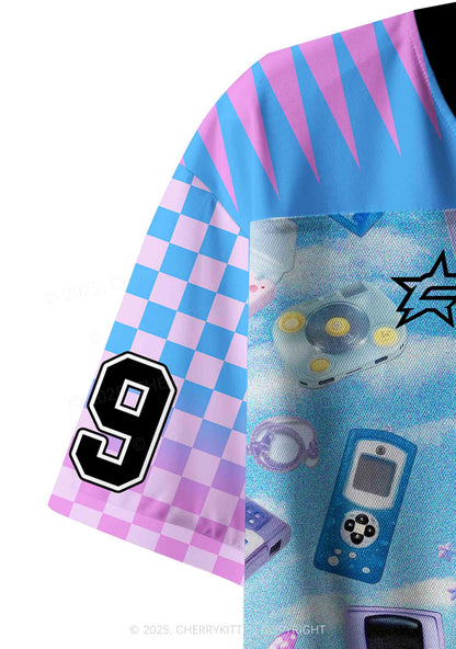 Custom Punk Digital Y2K Crop Sport Jersey Shirts Cherrykitten