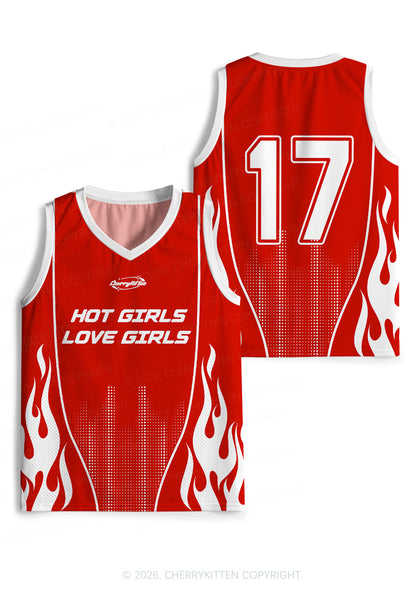 Hot Girls Love Girls Pride Y2K Sport Jersey Tank Cherrykitten