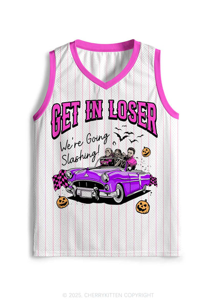 Halloween Custom White Going Slashing Y2K Sport Jersey Tank Cherrykitten