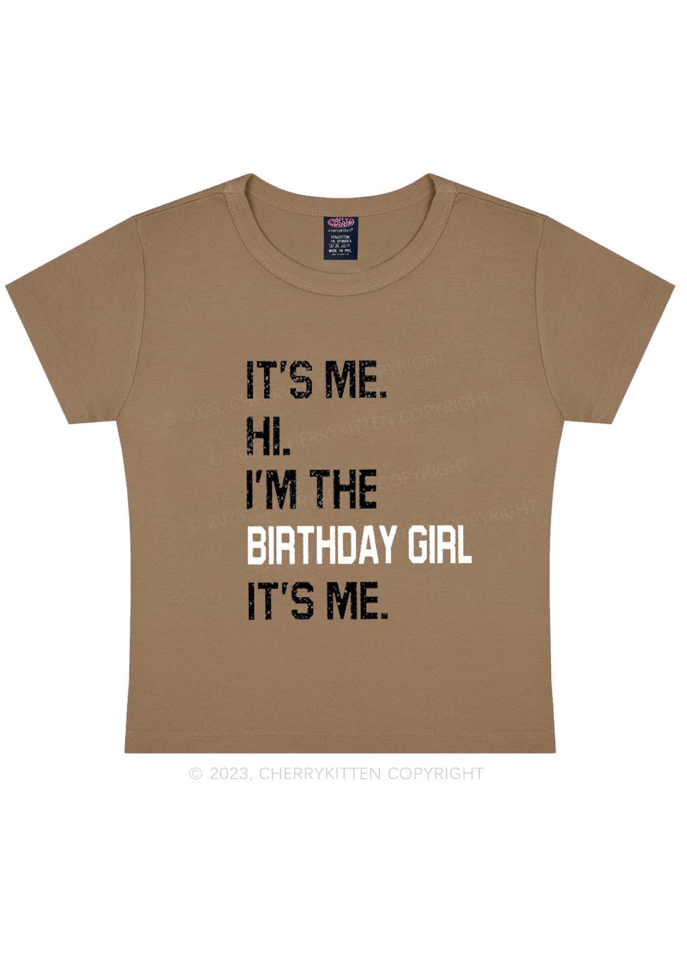 Birthday Girl Y2K Baby Tee Cherrykitten