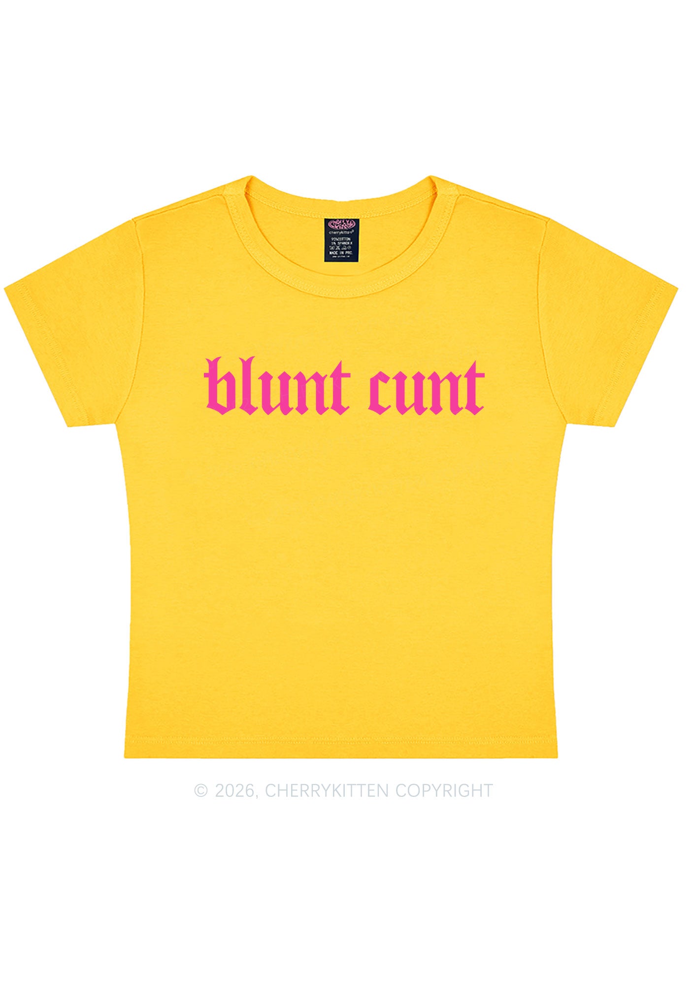 Blunt Cxxt Y2K Baby Tee Cherrykitten