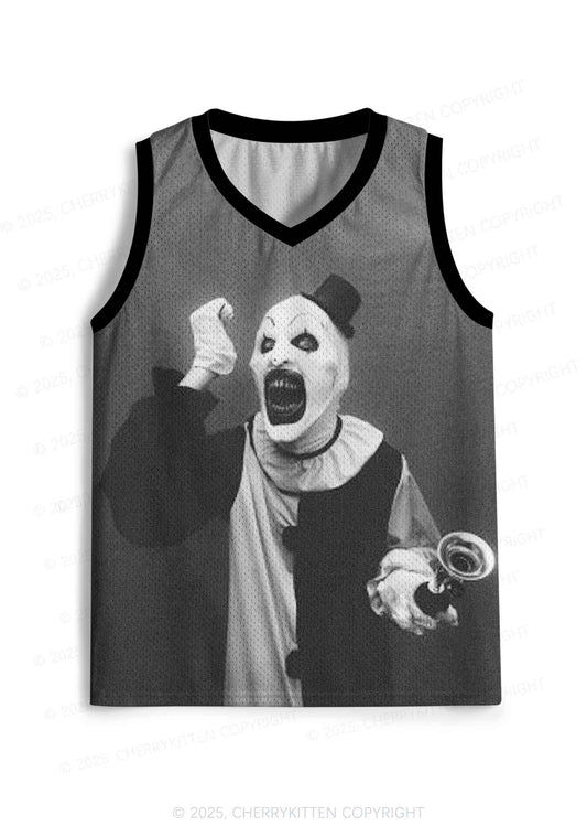 Custom Halloween Horror Clown Y2K Sport Jersey Tank Cherrykitten