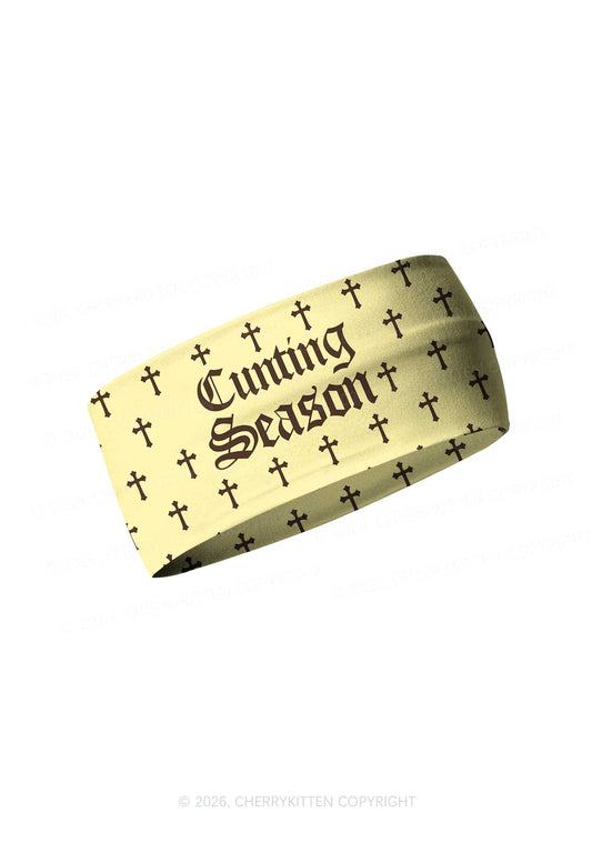 Cunting Season Cross Y2K Print Headband Cherrykitten