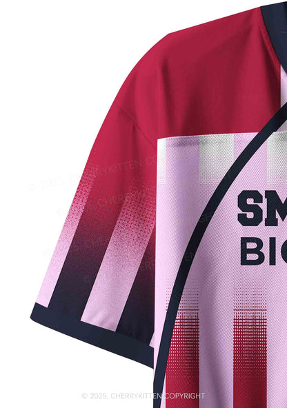 Custom Small But Big Heart Y2K Crop Sport Jersey Shirts Cherrykitten