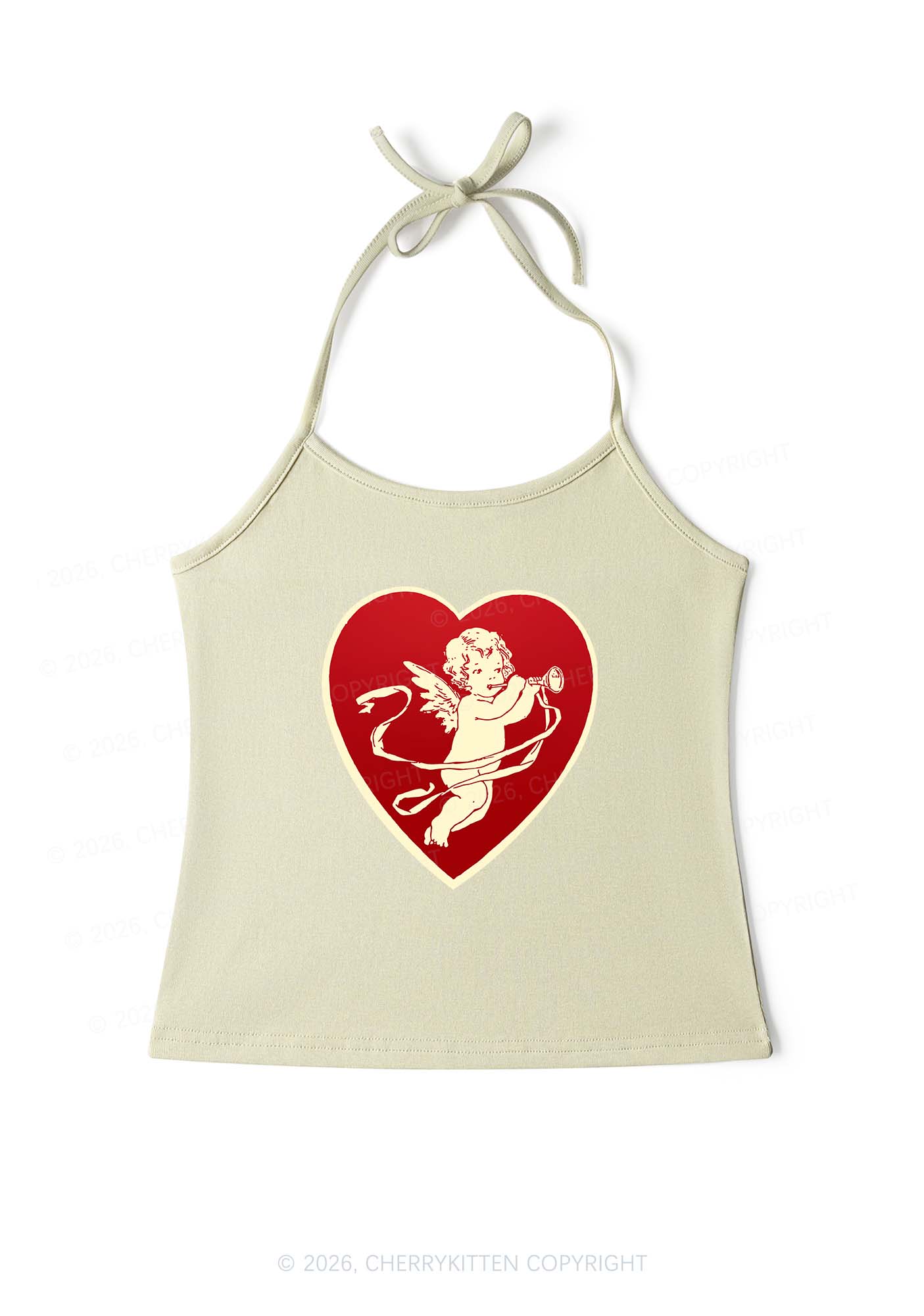 Trumpet Cupid Y2K Halter Neck Cami Cherrykitten