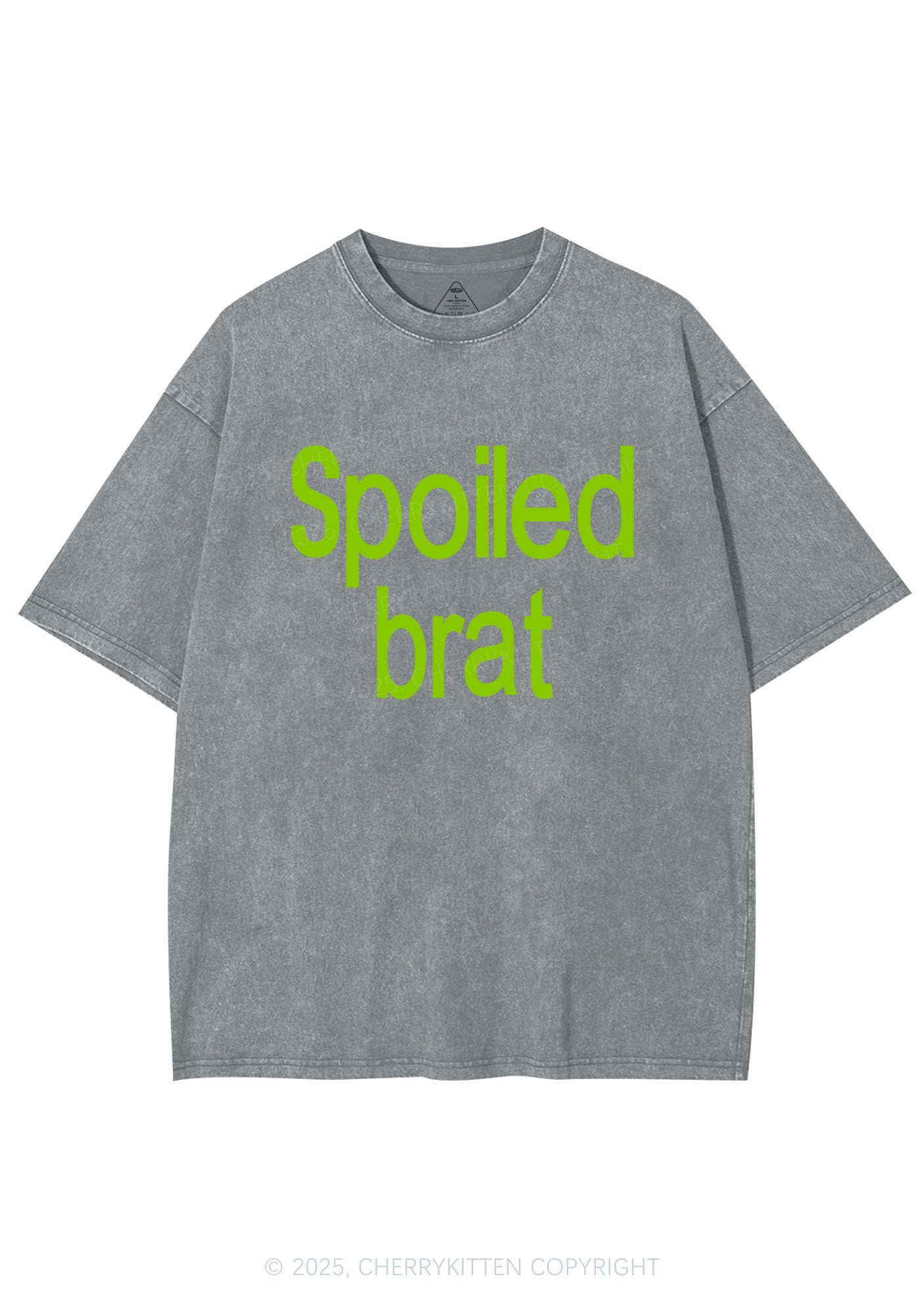 Spoiled Brat Y2K Shirts Washed Tee Cherrykitten