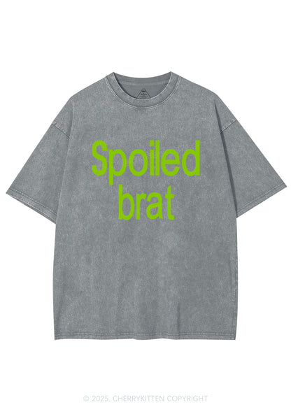 Spoiled Brat Y2K Shirts Washed Tee Cherrykitten