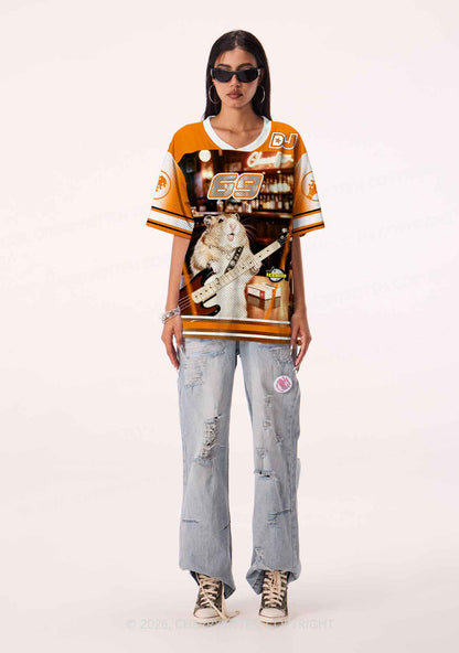 Hamster Bassist Techno Y2K Sport Jersey Shirts Cherrykitten
