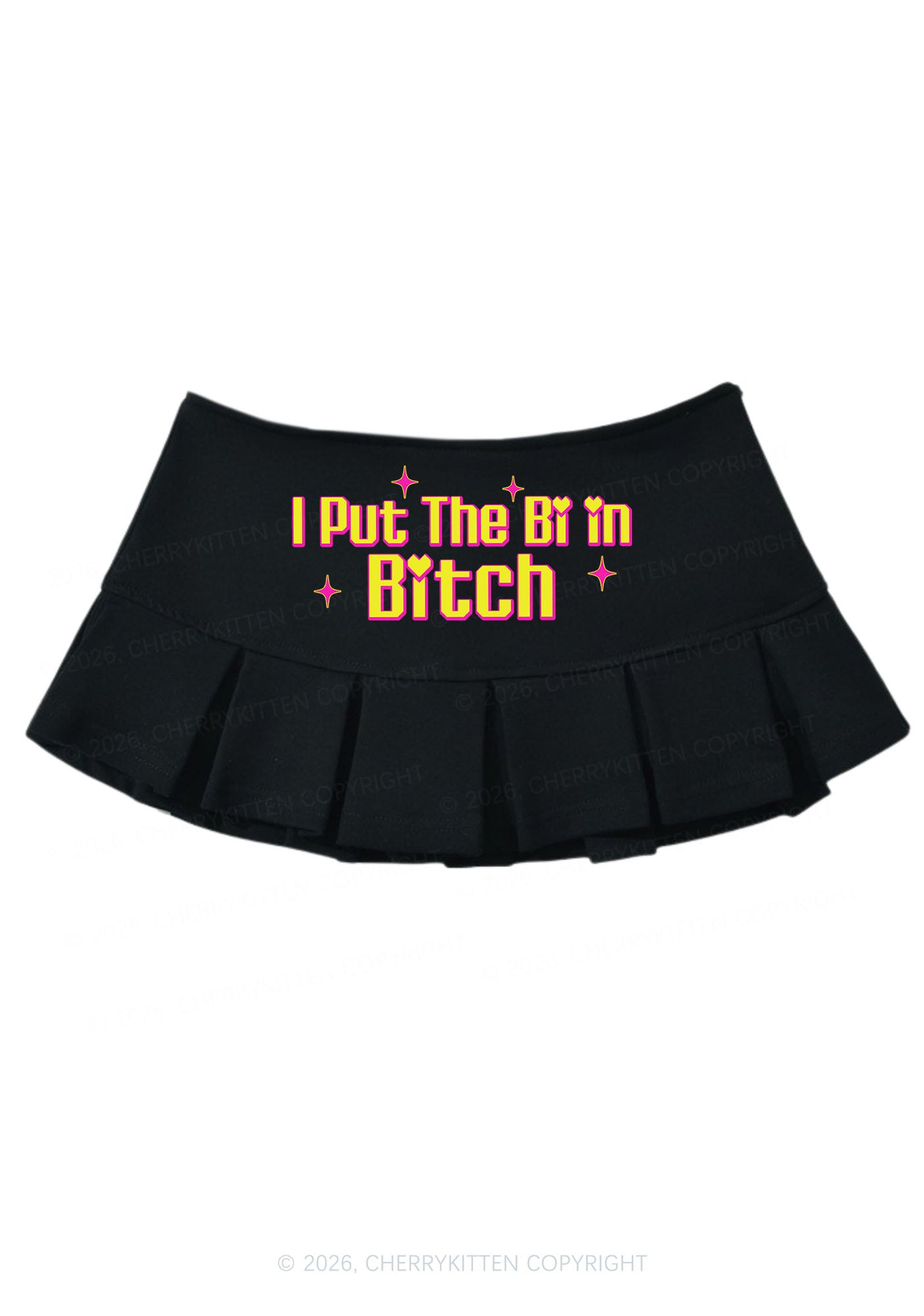 Put The Bi In Bxxch Pride Y2K Mini Pleated Skirts Cherrykitten