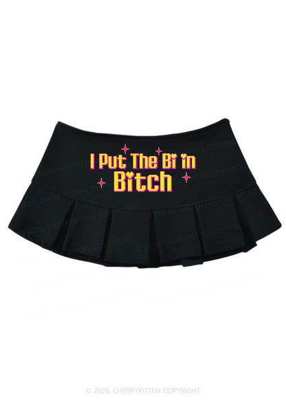 Put The Bi In Bxxch Pride Y2K Mini Pleated Skirts Cherrykitten