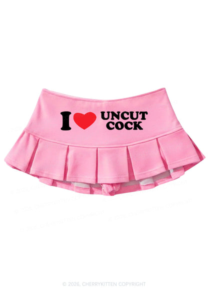 I Love Uncut Cxck Y2K Mini Pleated Skirts Cherrykitten