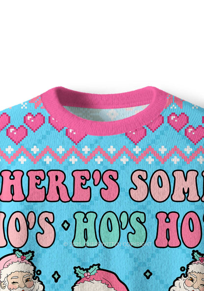 Pink Santas Y2K Christmas Knit Sweatshirt Cherrykitten