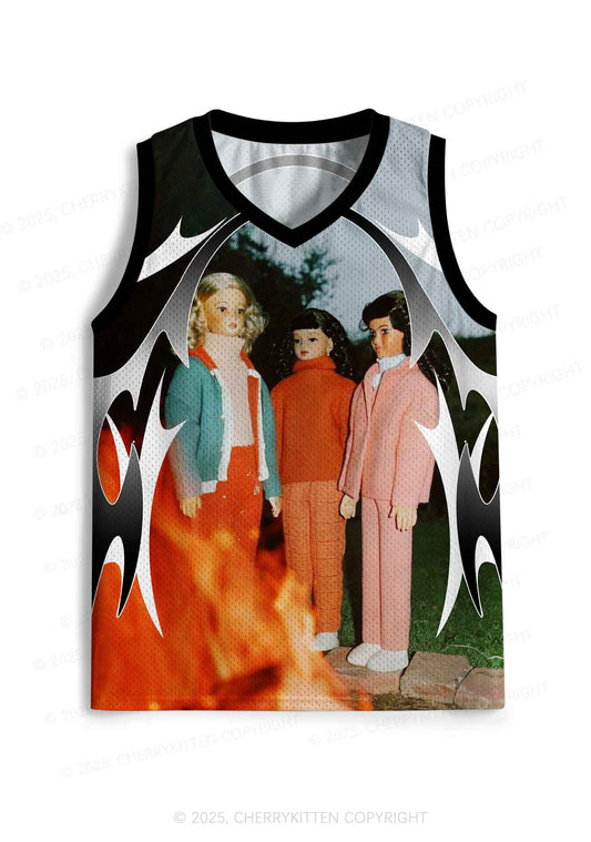 Custom Doll Flame Y2K Sport Jersey Tank Cherrykitten