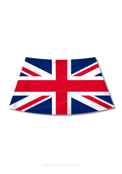 Custom Flag Y2K Print Mini Skirt Cherrykitten