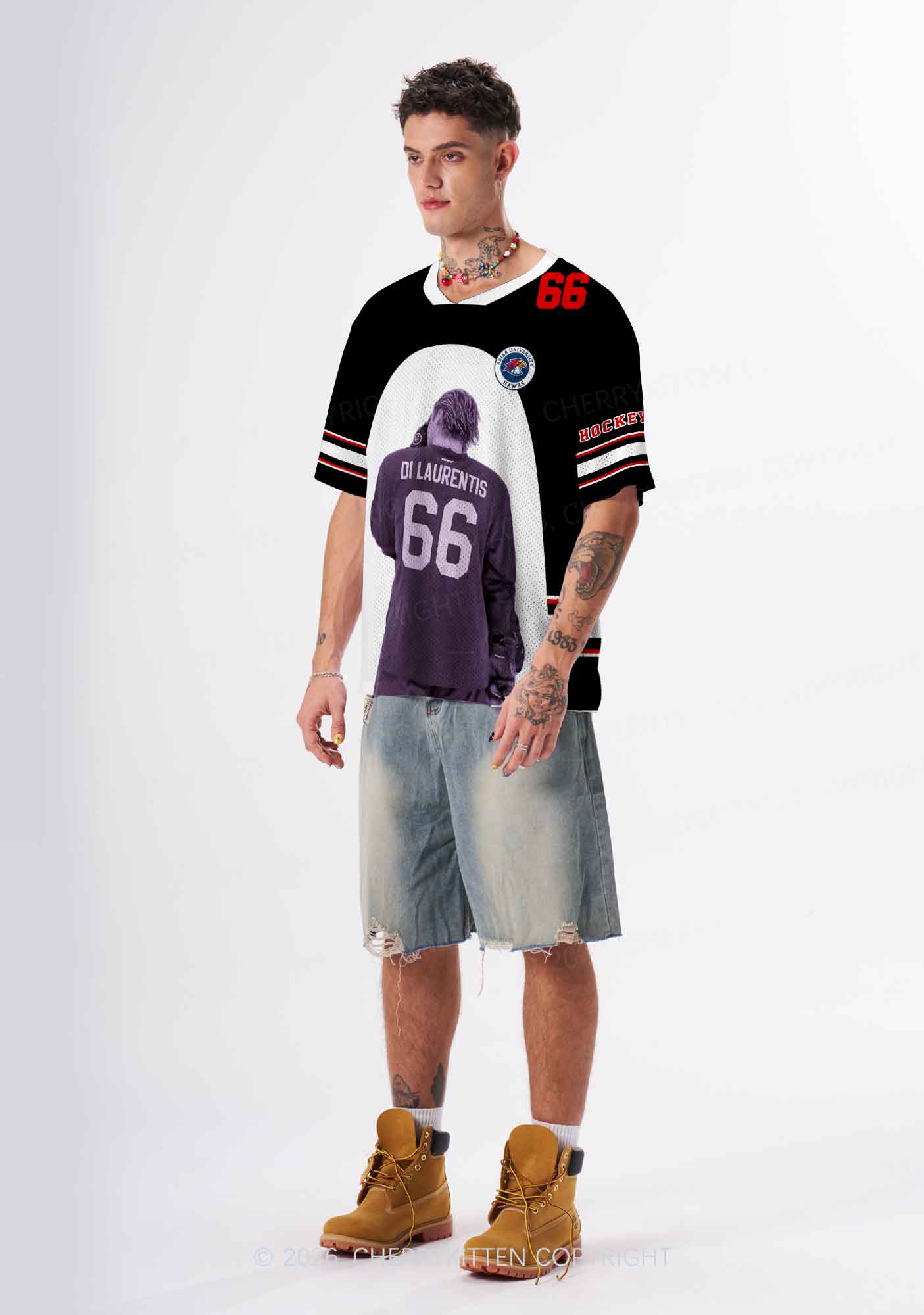 Hockey Player DL Y2K Sport Jersey Shirts Cherrykitten
