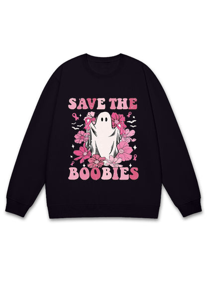 Save The Boobies Halloween Y2K Sweatshirt Cherrykitten