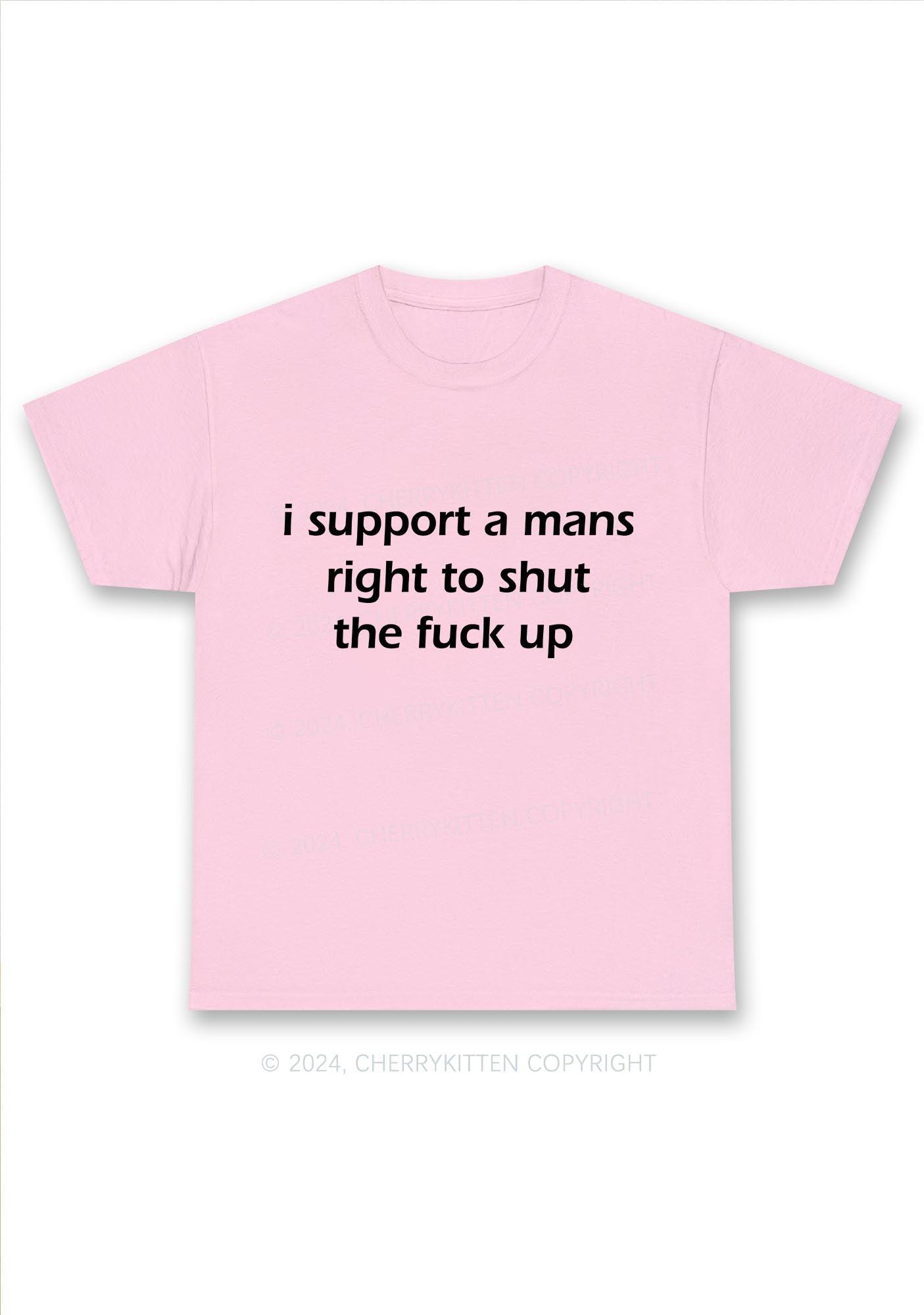 I Support A Mans Right Y2K Chunky Shirt Cherrykitten