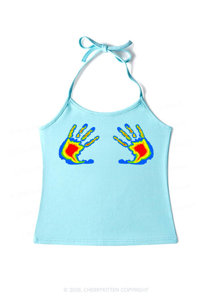 Thermal Hands Y2K Halter Neck Cami Cherrykitten