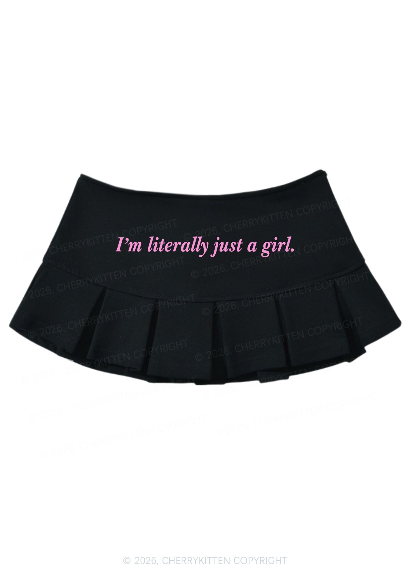 Literally Just A Girl Y2K Mini Pleated Skirts Cherrykitten