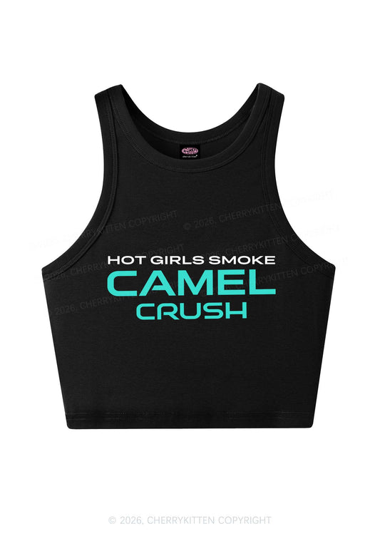Hot Girls Smoke Mint Y2K Crop Tank Top Cherrykitten