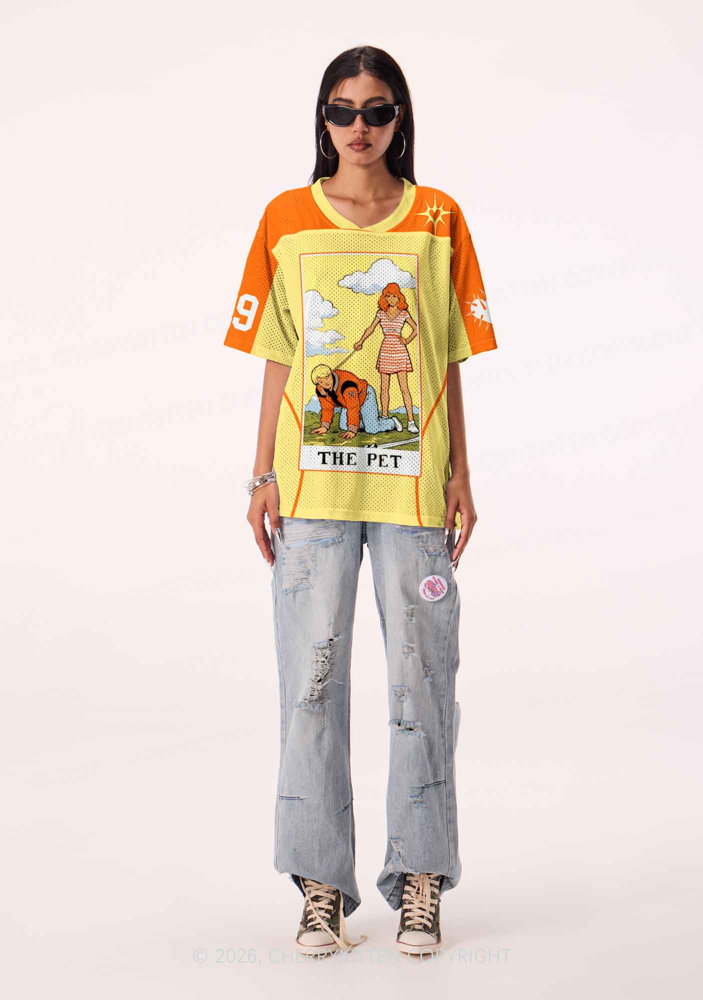 The Pet Y2K Sport Jersey Shirts Cherrykitten