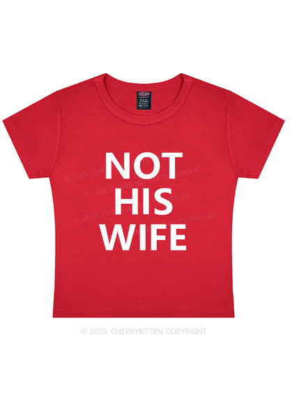Not His Wife Y2K Baby Tee Cherrykitten
