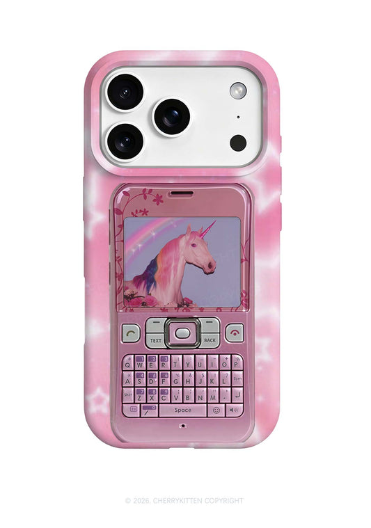 Pink Unicorn Y2K Phone Case Cherrykitten