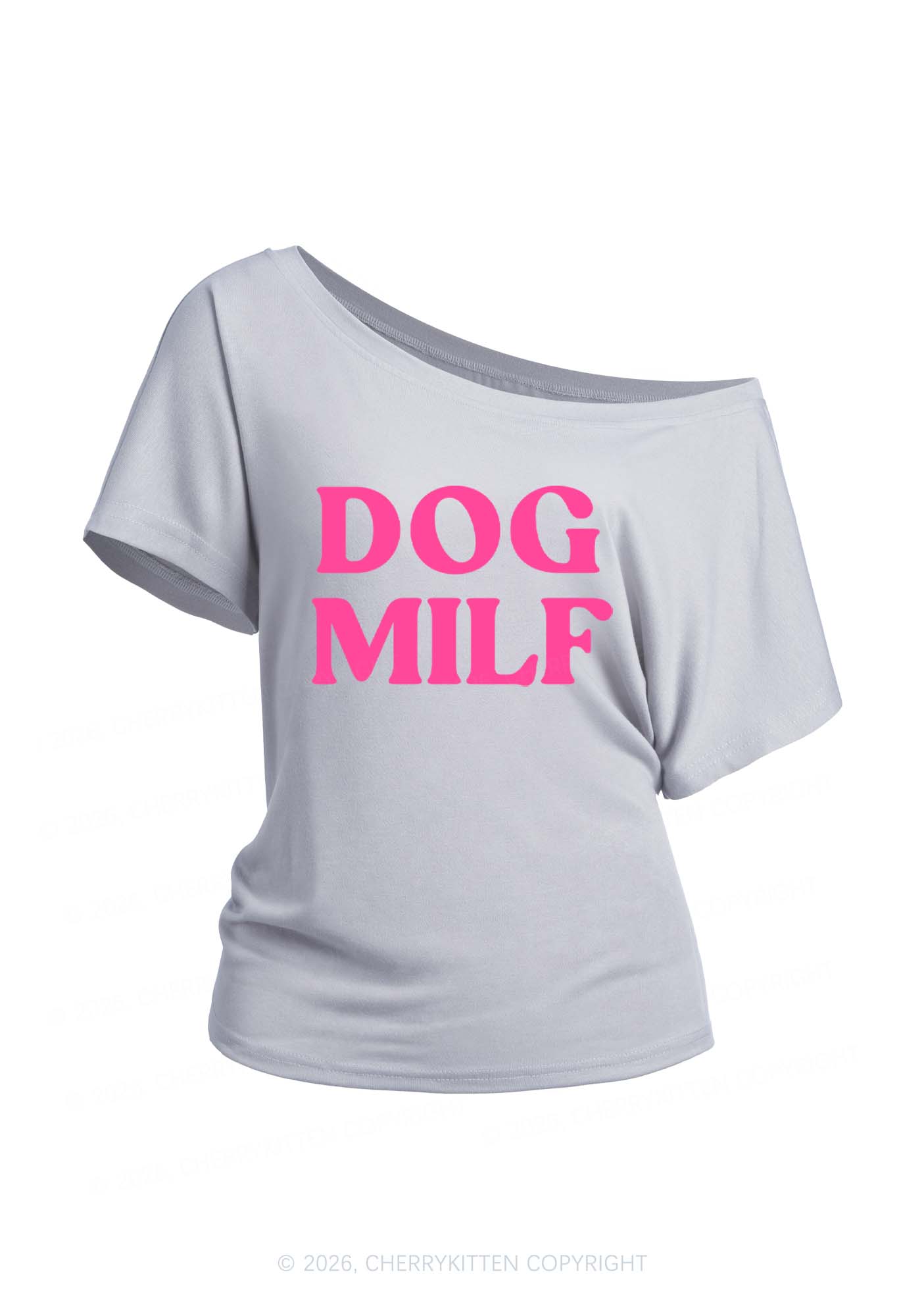 Dog Mxxf Y2K Off Shoulder Tee Cherrykitten