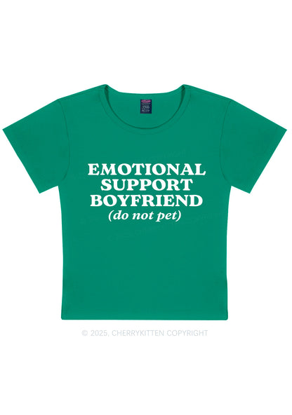 Emotional Support Boyfriend Valentine's Day Y2K Baby Tee Cherrykitten