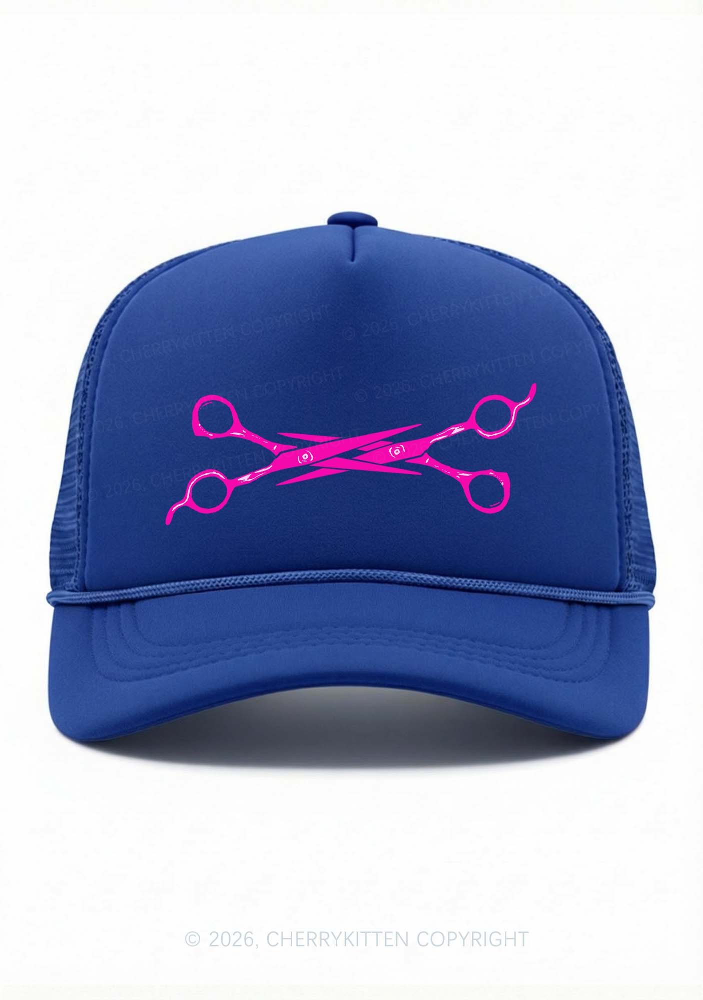 Pink Scissors Pride Y2K Trucker Hat Cherrykitten