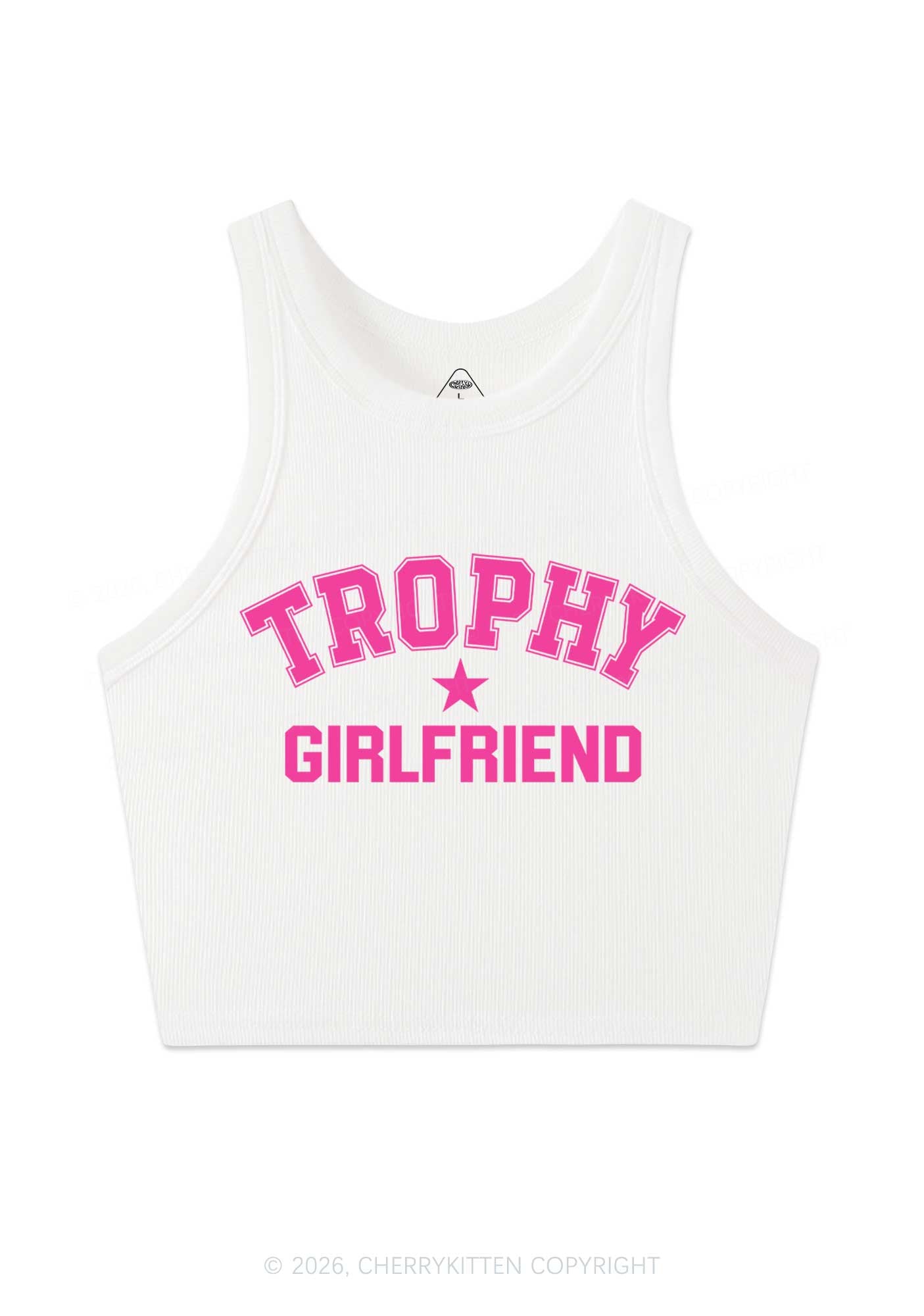 Trophy Girlfriend Y2K Crop Tank Top Cherrykitten