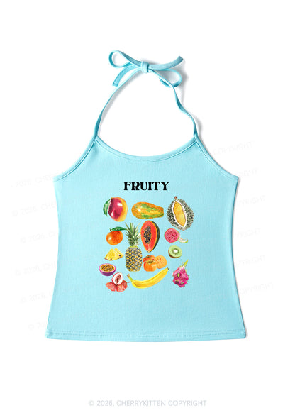 Fruity Pride Y2K Halter Neck Cami Cherrykitten