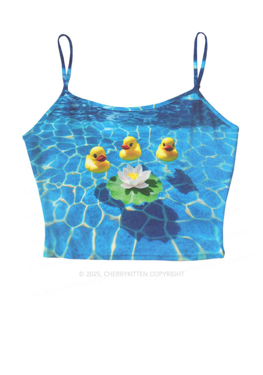 Three Ducks And Lily Y2K Mesh Cami Tank Cherrykitten