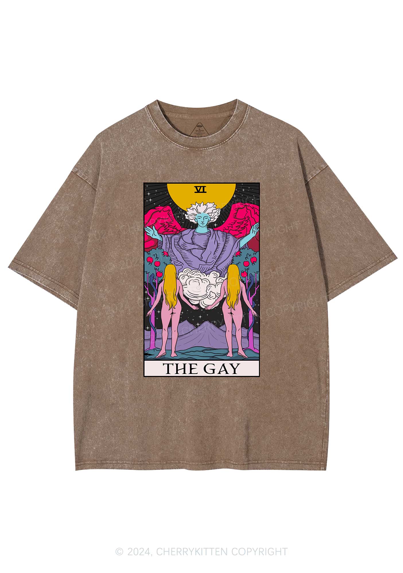 The Gay Witch Y2K Washed Tee Cherrykitten