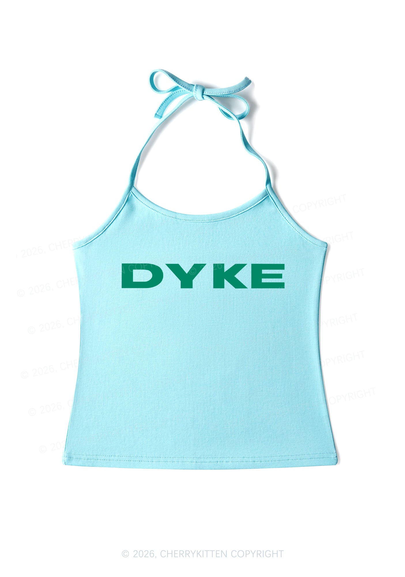 DYKE Pride Y2K Halter Neck Cami Cherrykitten