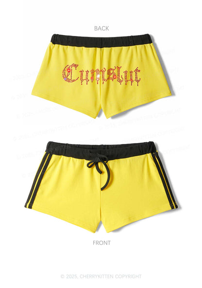 Rhinestone Cxmslxt Y2K Drawstring Mini Shorts Cherrykitten