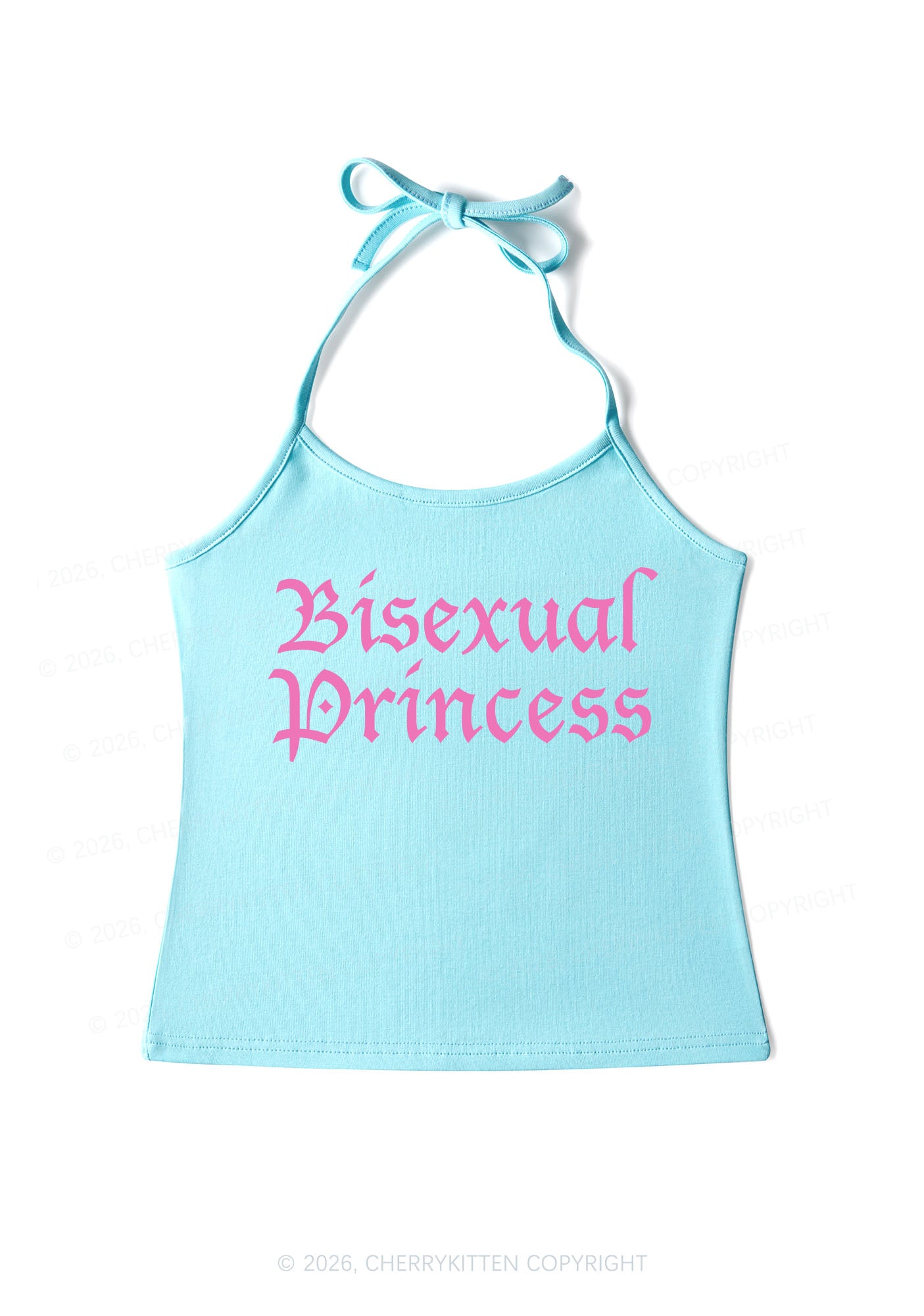 Bisexual Princess Pride Y2K Halter Neck Cami Cherrykitten