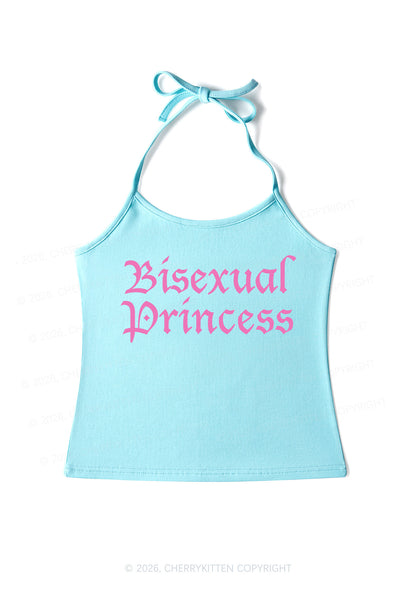 Bisexual Princess Pride Y2K Halter Neck Cami Cherrykitten