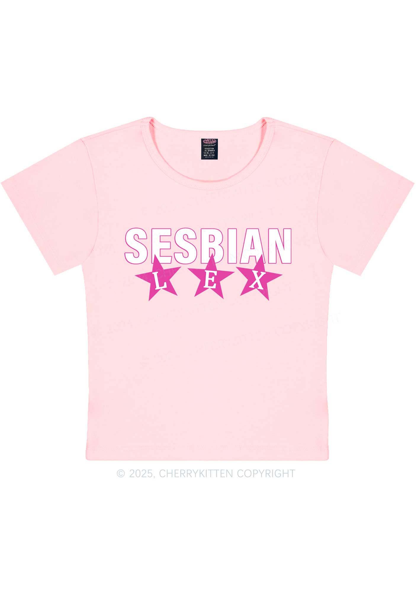 Sesbian Lex Y2K Baby Tee Cherrykitten
