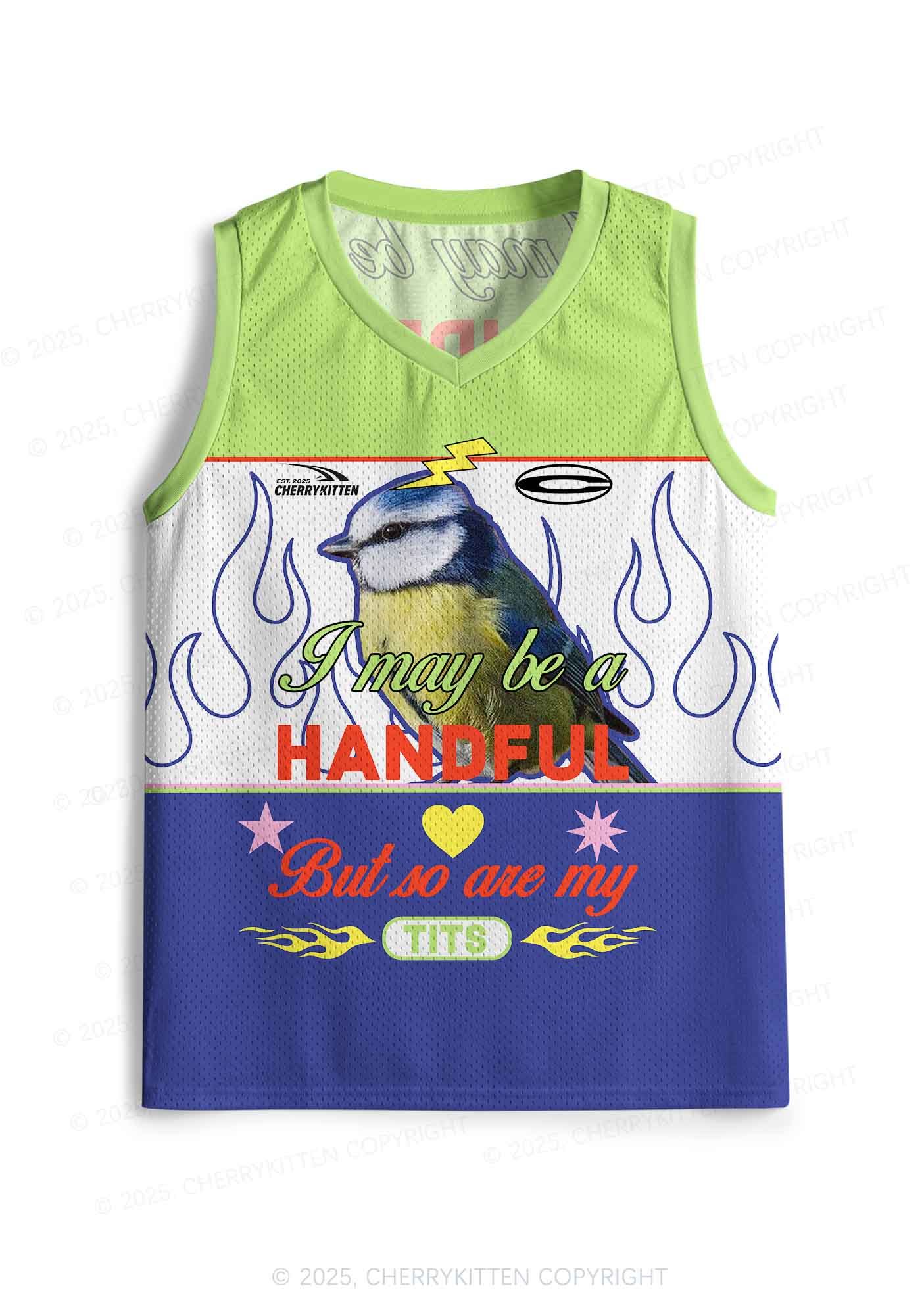 Custom Be A Handful Y2K Sport Jersey Tank Cherrykitten