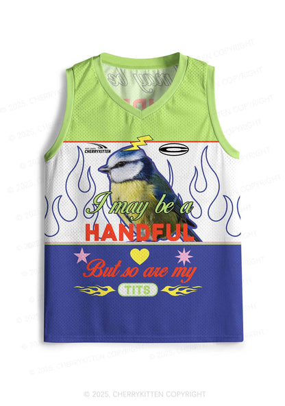 Custom Be A Handful Y2K Sport Jersey Tank Cherrykitten