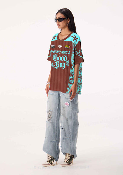 Mommy Needs A Good Boy Y2K Sport Jersey Shirts Cherrykitten