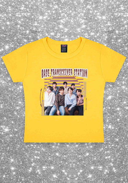 Base Transceiver Station Kpop Y2K Baby Tee Cherrykitten