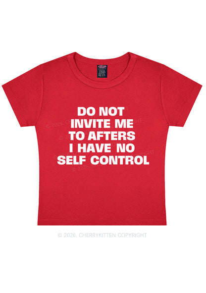 Do Not Invite Me To Afters Y2K Baby Tee Cherrykitten