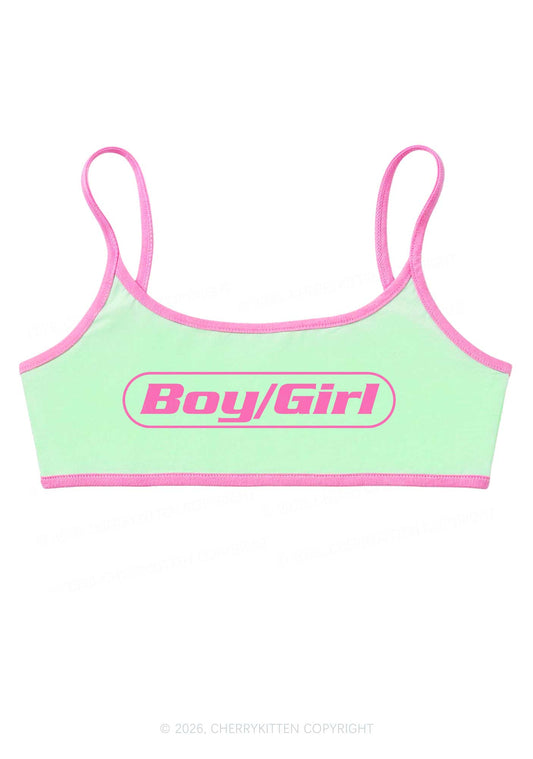 Boy Or Girl Pride Y2K Super Crop Cami Cherrykitten